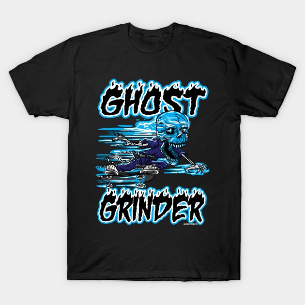 Ghost Grinder Skateboarder T-Shirt by eShirtLabs